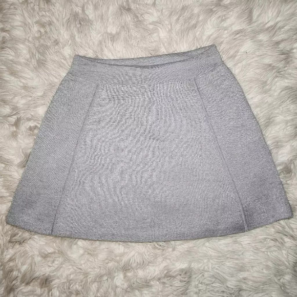 Theory Doreene Wool Metallic Skater Skirt - Picture 3 of 9